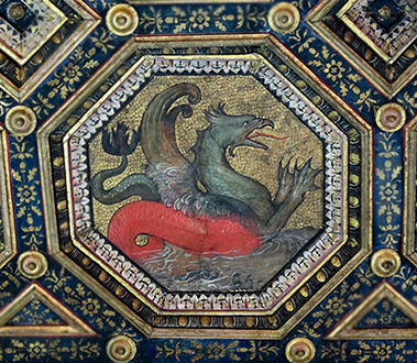 ceiling-mosaic-dragon-motif Soffito_dei_semidei_05_drago_marino45