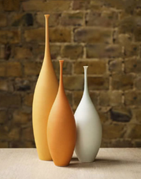Sophie-Cook---press-portfolio-for-British-ceramicistCeramic-Review2016 Orange and white ceramic bottles -- Sophie Cook