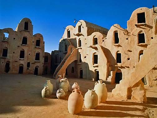 South-of-Tunisia-Tataouine,-Tunisia South-of-Tunisia-Village of Tataouine,-Tunisia