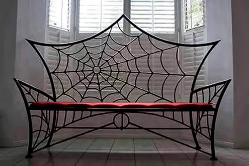Spiderweb-steel Bench-by-Metal-Abuse