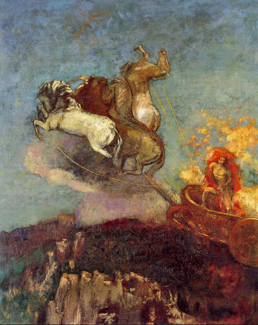 Odilon-Redon-Apollo-painting Apollo's-Chariot,-1907---Odilon-Redon---WikiArt