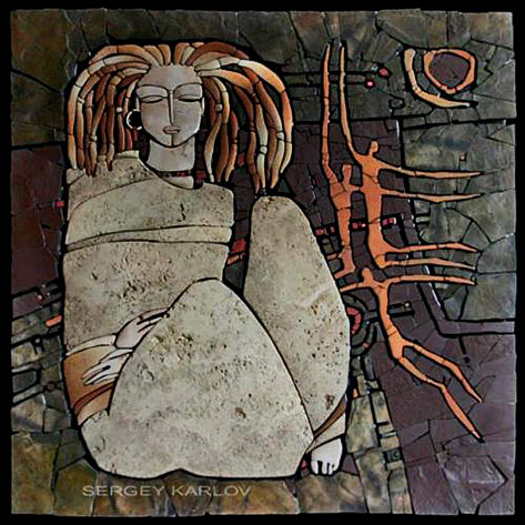 Stone-mosaic-by-Sergey-Karlov-‘Detachement’----—--Sergey-Karlov Stone-mosaic-by-Sergey-Karlov-‘Detachement’----—--Sergey-Karlov