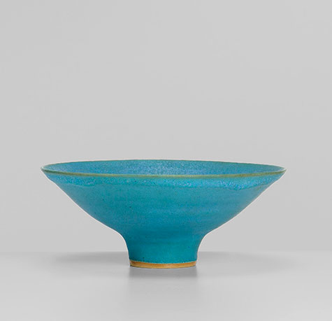 stoneware,-cobalt-blue,-8.5-x-21-cmLucie-Rie stoneware,-cobalt-blue,-8.5-x-21-cmLucie-Rie