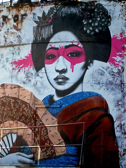 Fin-DAC-in-North-Wales Street-Art-(on-a-rusty-ship-wreck)-by-Fin-DAC-in-North-Wales