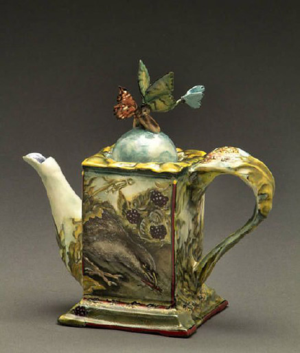 susan-thayer-square-teapot-437x513 Susan-Thayer--- “You Give Me Butterflies: Appetite” 2012