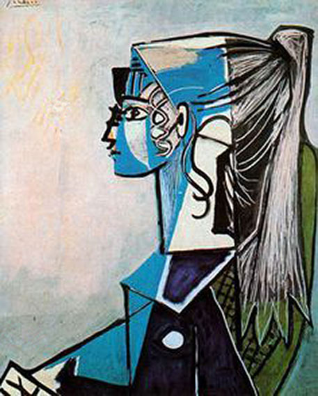 Sylvette-Picasso Sylvette with ponytail- Picasso