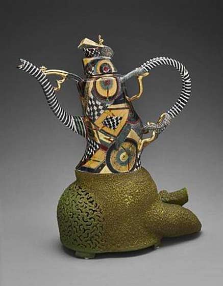 Teapot and stand' from 2001 by Ralph Bacerra.