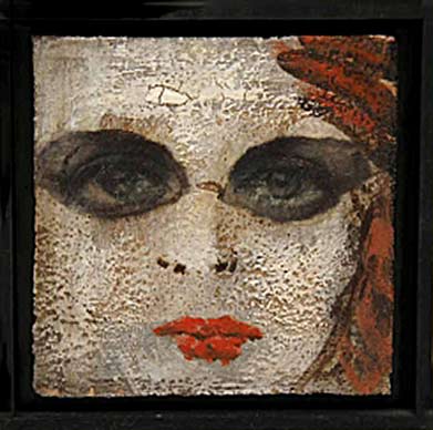 Teresa-GIRONES-female-face-panel Teresa-Girones ceramic tile with female face