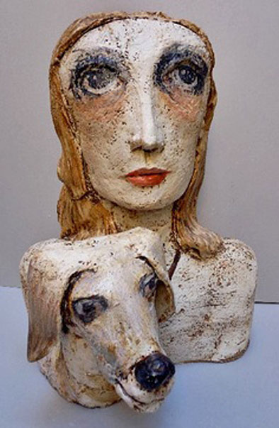 teresa-girones-french-ceramicist TERESA-GIRONES ceraamic sculpture bust
