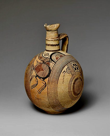Terracotta-jug-Cypro-Archaic-Date-750–600-B.C Terracotta jug Cypro Archaic -- Date 750–600-B.C