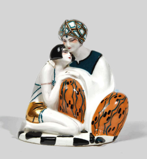 THARAUD-Camille.-Sultan-Sultane.-Circa-1930.-Forme-créée-vers-1927 THARAUD-Camille.-Sultan-Sultane.-Circa-1930.-Forme-créée-vers-1927