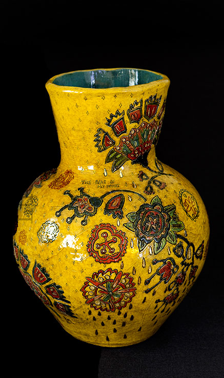 the-beat-of-my-heart_yellow-Lucinda-Mudge the-beat-of-my-heart_yellow vase -Lucinda-Mudge