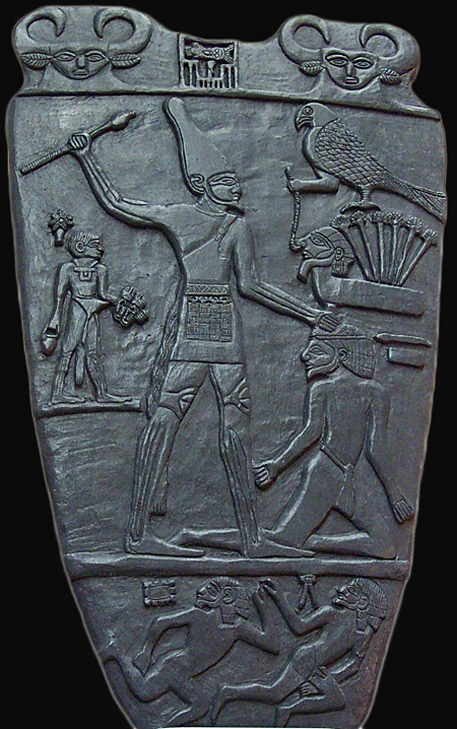 ancient-narmer-palette-457x729 The Narmer Palette is one of the earliest historical records from ancient Egypt. It records King Narmer’s victory over Lower Egypt,