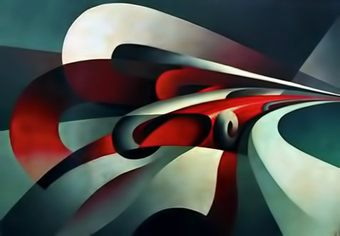 italian-futurism-tullio-crali-477x331 Futurist painting The Strength of the Curve- Tullio Crali,-1930