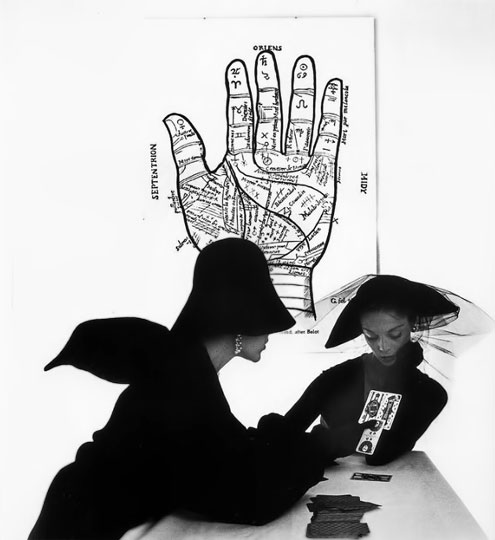 photo-by-Irving-Penn The-Tarot-Reader----Jean-Patchett-and-Bridget-Tichenor---photo-by-Irving-Penn--New-York--1949