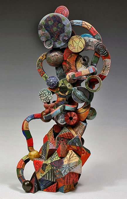 Tiffany-Schmierer-sculpture Tiffany-Schmierer_Links_300 abstract sculpture polychrome