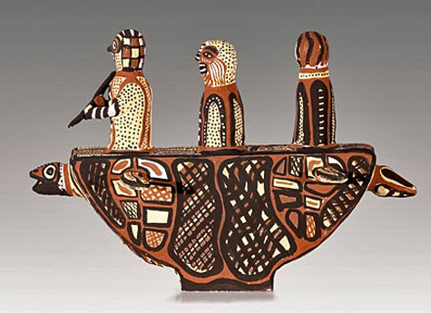 tiwi-pottery-boat-475x345 Tiwi-Pottery,-Australia,-Jarakalani jantu (Turtle Boat) - Mark Puautjimi and Cyril James Kerinauia
