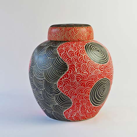 Tjimpuna-Williams,-Ernabella-Ceramics,-SOLD-Tali---Sand-Dunes,-2015,-Stoneware,-H-47 Tjimpuna Williams, Ernabella Ceramics, SOLD Tali - Sand Dunes, 2015, Stoneware, H 47