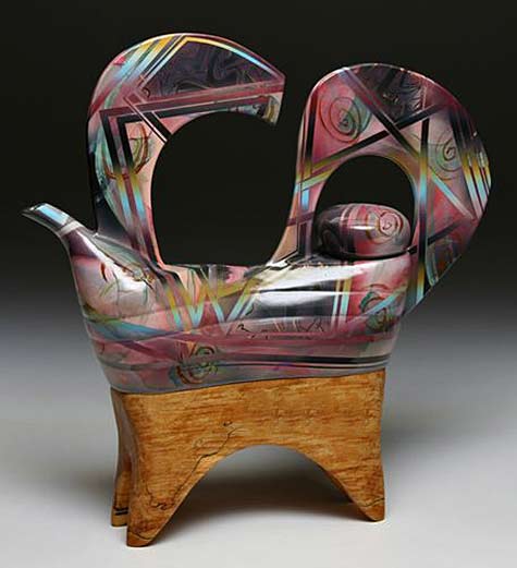 Tom-Hubert-ceramic-teapot Tom-Hubert-flamboyant teapot