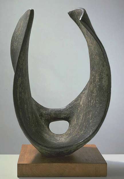 Trevalgan,-Barbara-Hepworth,-1956 Abstract bronze sculpture 'Trevalgan',-Barbara-Hepworth,-1956