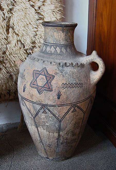 tribal-pot-berber single handle Berber water pot