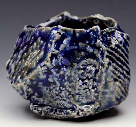 Tsuyoshi-Shimizu-blue-cup Tsuyoshi Shimizu blue sculptural cup
