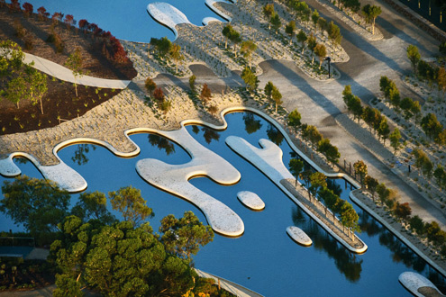 Cranbourne-Botanical-Gardens Australia-Garden-lakes