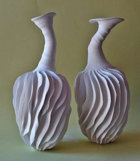 porcelain-long-neck-vessels-cecelia-robinson two-porcelain-vessels-cecelia-robinson