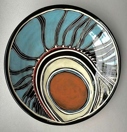 Ultra-Large-Gorrogarah-binjdil-mañana-Plato---Penny-Art-Evans---- Ultra-Large-Gorrogarah-binjdil-mañana-Plate---Penny--Evans-