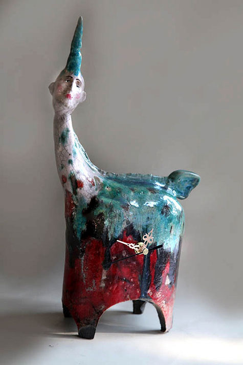 Unicorn-Clock--Studio-Cela-37 Ceramic glazed Unicorn-Clock--Studio-Cela-37-Dorota-Urbaniak-Pelka-and-Jerzy-Pelka
