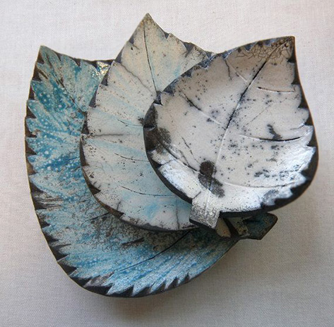Maarit-Mattanen-Raku-leaves-473x464 Handcrafted-Raku Maarit Mattanen - Finland