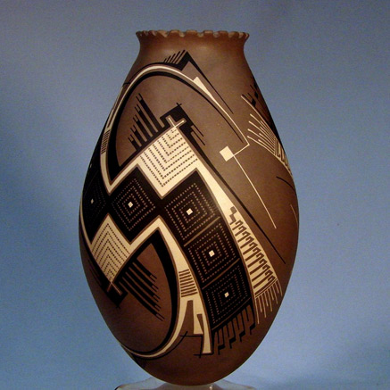 Jose-Quezada-mata-ortiz-pottery437x437 Unique-Master-Piece-Purple-Gray-Mata-Ortiz-Olla-by-Jose-Quezada-100-Hand-Made-ebay