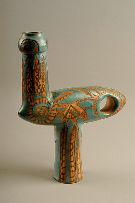 hal-fromhold-ceramic-sculpture-437x657 Untitled-sculpture,-1959;-made-in-California;-stoneware-,-2004HalFromhold