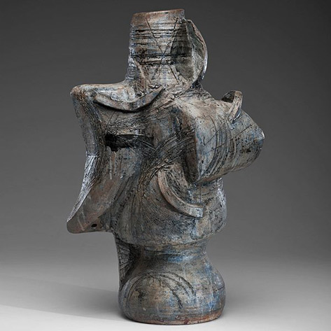 Peter-Voulkos-ceramic-sculpture Untitled-Stoneware-Sculpture-by-Peter Voulkos