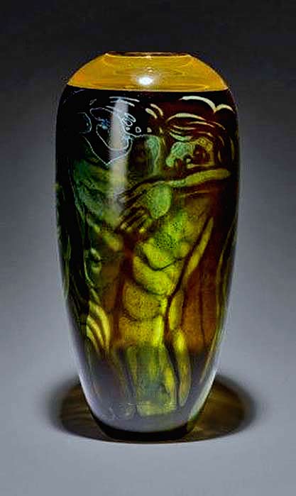 Vas.-'Omfamningen'Embrace-Orrefors-1990-- Vase.-'Omfamningen'Embrace-Orrefors-1990--