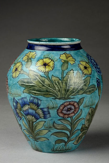 William-de-Morgan-vase Vase-by-William-de-Morgan,-Fulham,-England,-circa-1888-1898
