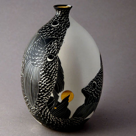 vase-de-Simone-Perrotte Vase de Simone Perrotte swimming fish