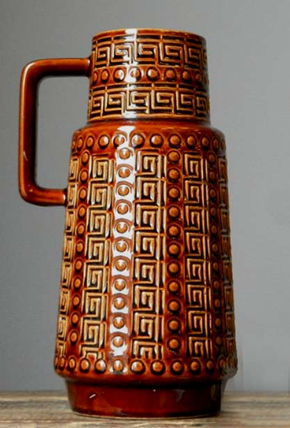 Vintage-AK-Alfred-Klein-Ceramic-Vase-German-Pottery Vintage AK Alfred Klein Ceramic Vase German Pottery