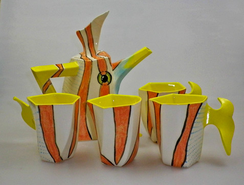 Australian-coffee-set Vintage-Australian-Pottery-Novelty-Coffee-Set