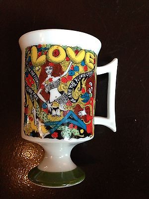 sixties-love-mug vintage hippie love boho flower children by pia cup mug