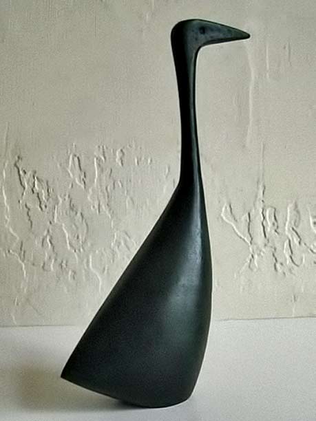 Vintage-Mid-Century-Danish-Modern-Abstract-Bronze-Bird-Duck-Sculpture Vintage Mid Century Danish Modern Abstract Bronze Bird Duck Sculpture