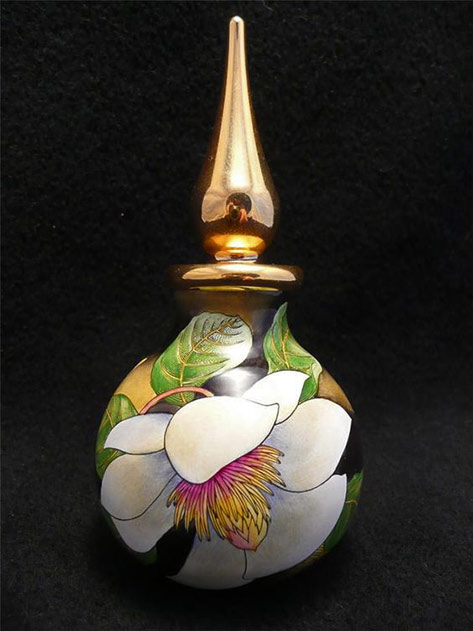 Vintage-Moorcroft-hand-painted-perfume-bottle Vintage Moorcroft hand painted perfume bottle