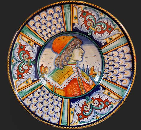 vintage-romeo-juliet-portrait-plates-handpainted-italian-majolica-orvieto-deruta
