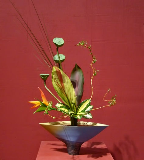 Ikebana-Rikka-Shimputai Charlene Ho ikebana display