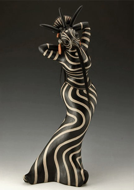 virgil-ortiz-native-american-art virgil-ortiz hybrid fashion statement sculpture