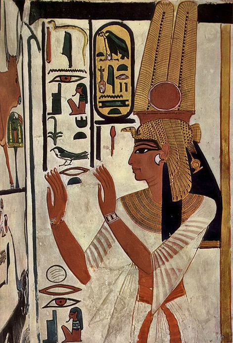 nefertari Tomb-art-471x693 Wall-painting-of-Nefertar i- Nefertari Tomb scenes, Valley of the Queens, Egypt