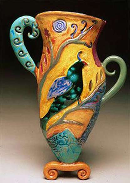 cathy-kiffney-ceramics wall-pocket-vessel-by-Cathy Kiffney