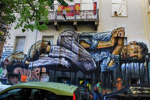 WD-street-art-Athens wd---No-land-for-the-Poor,-Athens-2015