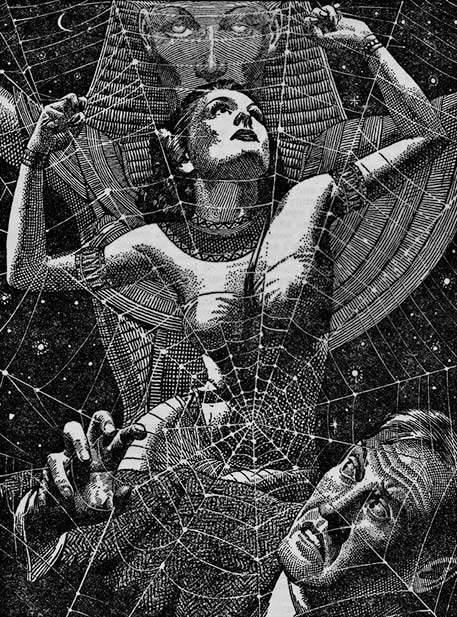 web-of-intrigue-egyptian-revival-poster