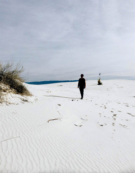 White-Sands-Nicolette-Johnson White-Sands-Nicolette-Johnson -- photo of solitary person on beach